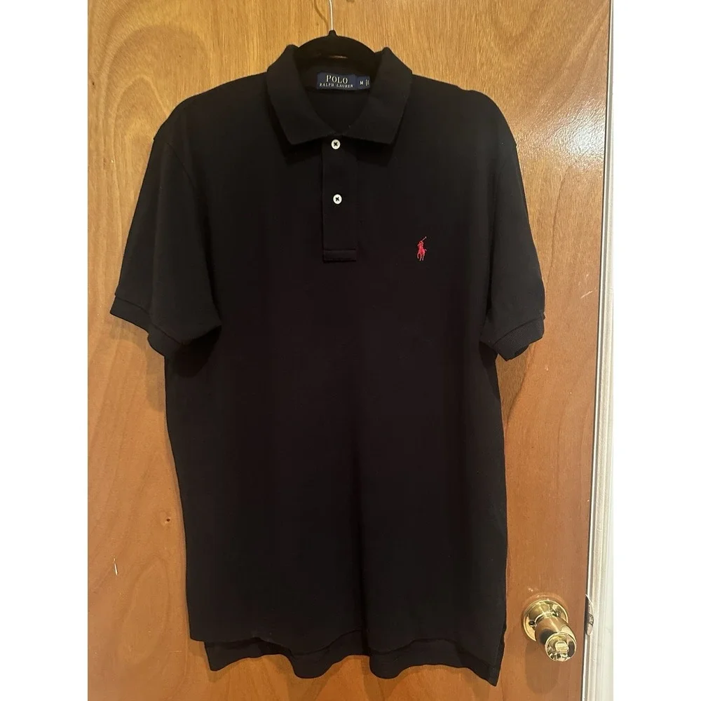 Polo Ralph Lauren Men's Navy Blue Polo Shirt Size Medium NEW Authentic Size M
